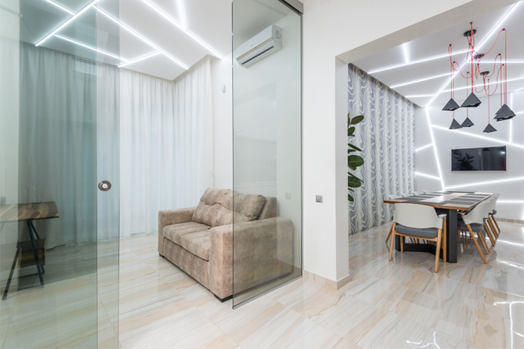 Interiorismo-Interiores-Ventana-Color-Blindado-Multilaminado-Triglass-Laminado-Incoloro-Inteligente-Malla -Textura-Mate-Brillo